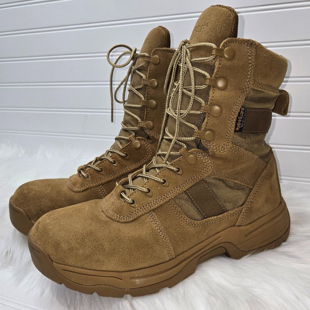 PROPPER SERIES 100 WATERPROOF MILITARY 8" BOOTS F4519 COYOTE Men's 11 "Like New"